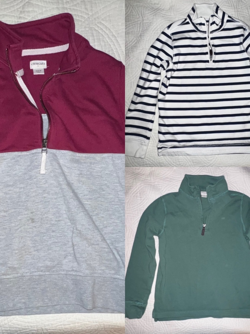 Crew cuts quarter zip